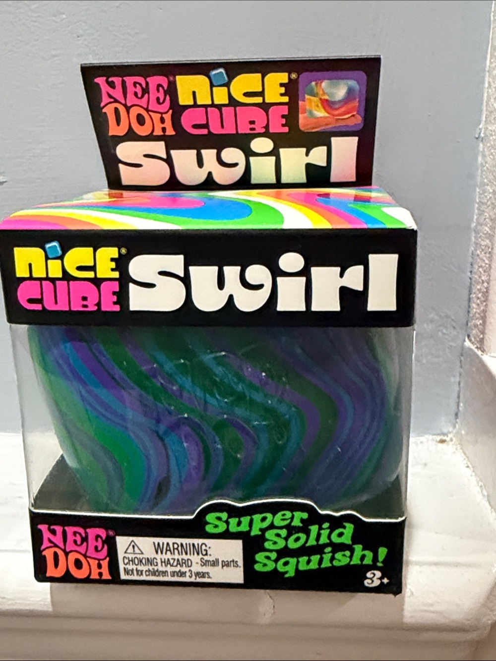 NEE DOH Nice Cube Swirl Kids Toy - 
Purple & Green